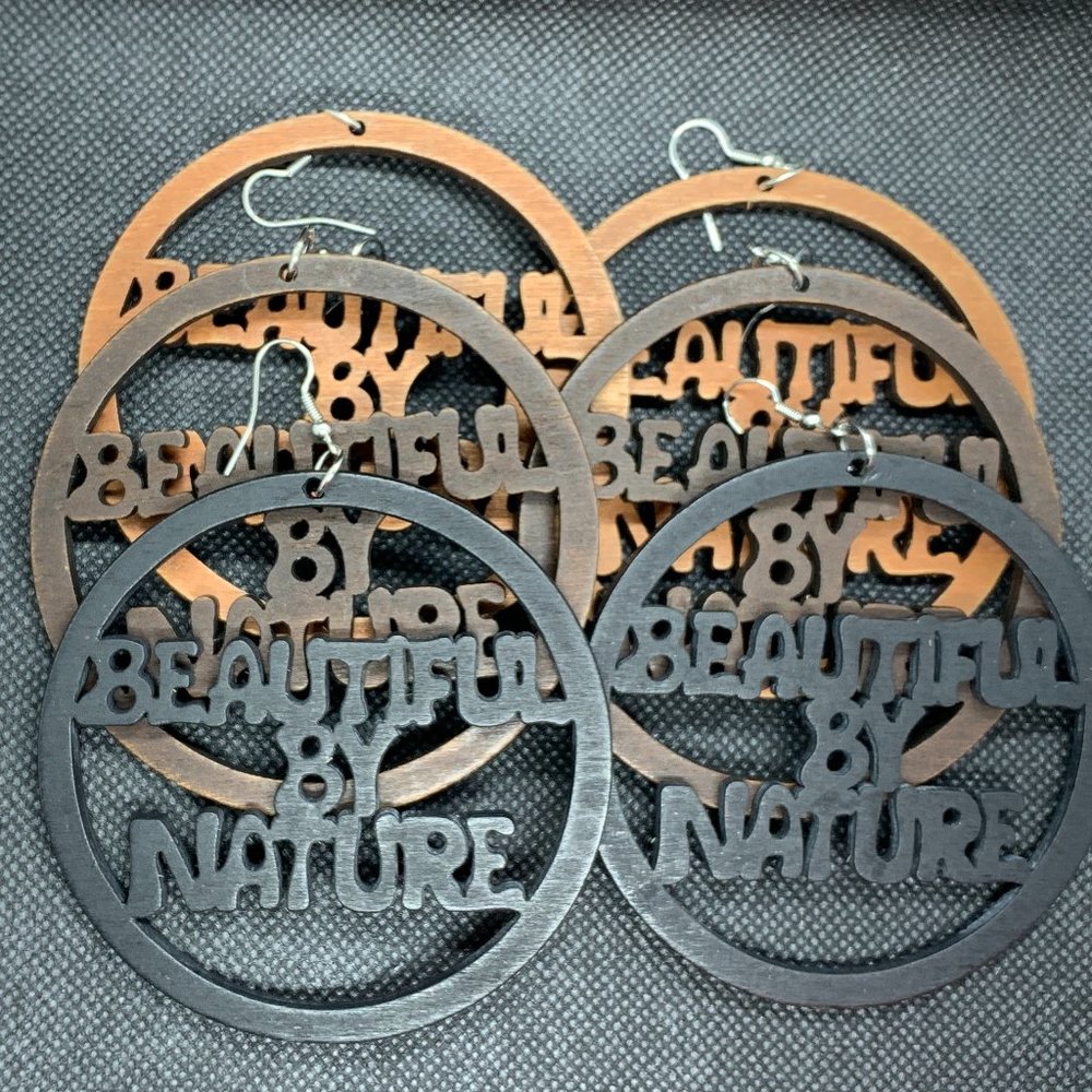 Beautiful by Nature wood earrings